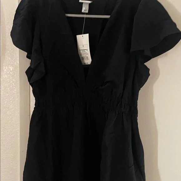 Flutter Short Sleeve Mini A Line Dress by a new day - Picture 8 of 10
